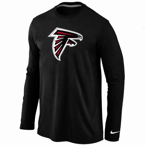 Nike Atlanta Falcons Team Logo Long Sleeve NFL T-Shirt - Black